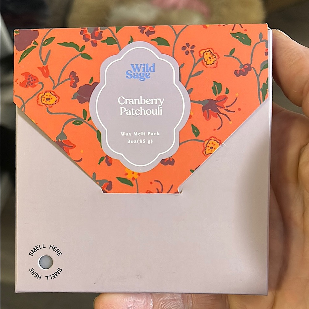 Wild Sage Bed Bath & Beyond Cranberry Patchouli Wax Melt Packs x3 New